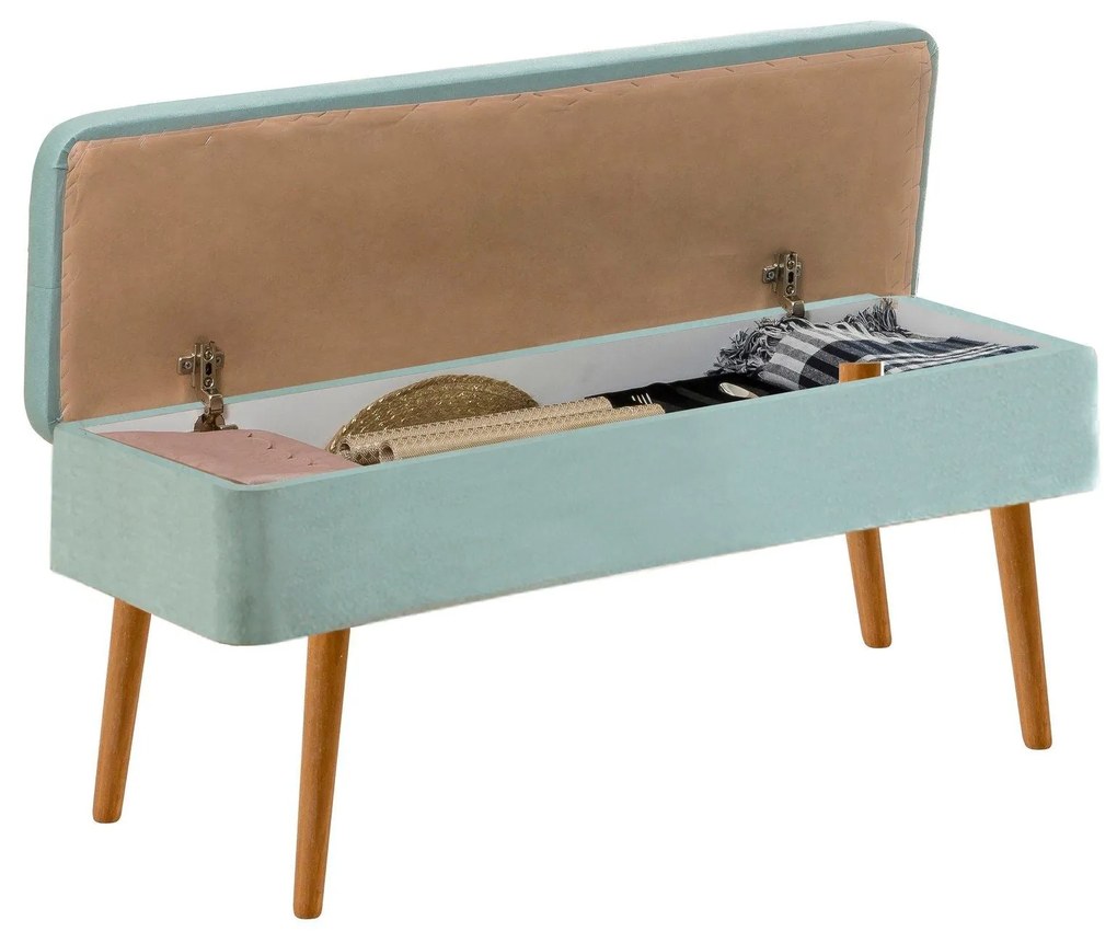 Banco Vina – Atlantic Pine e Pistachio Green – 90 x 46 x 40 cm