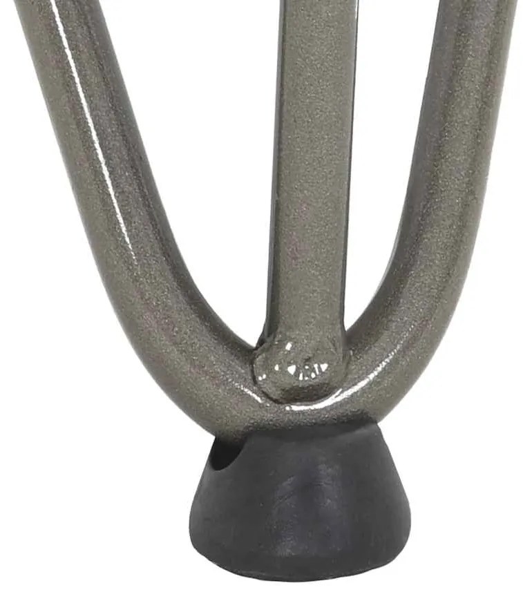 Pernas de grampo para mesa de centro 4 peças Aço natural 20 cm Aço mac