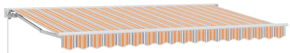 Toldo Retrátil Manual Azul Marinho 400x200 cm