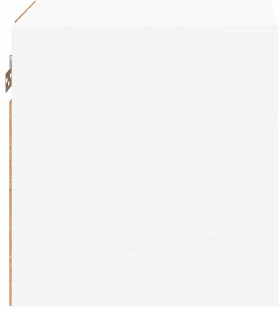 Móvel de parede para TV com luzes LED 30x28,5x30 cm branco