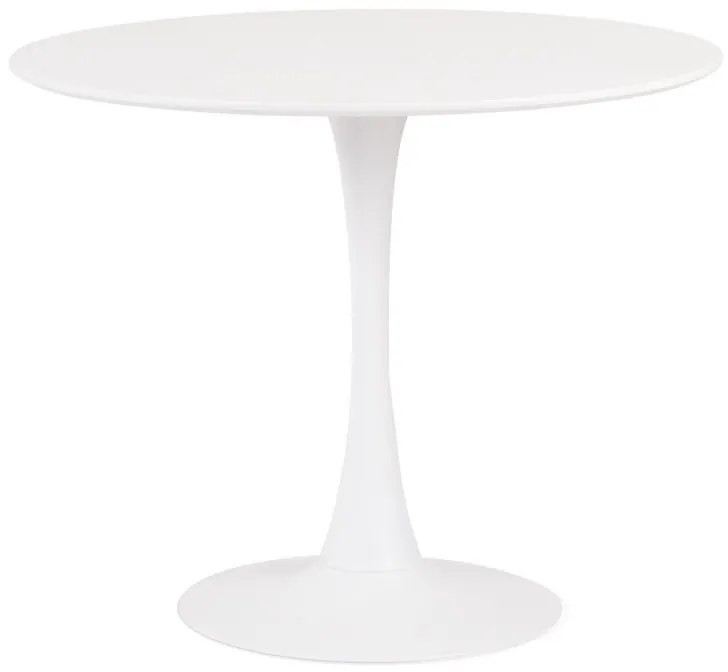 Mesa Cozinha e Sala de Jantar  Mesa TUL (TO), lacada branco, 90 cms de diâmetro