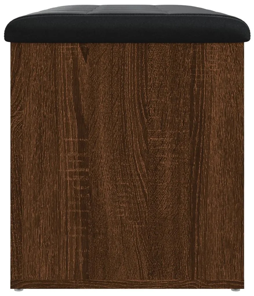 Banco arrumação 82x42x45 cm derivados madeira carvalho castanho