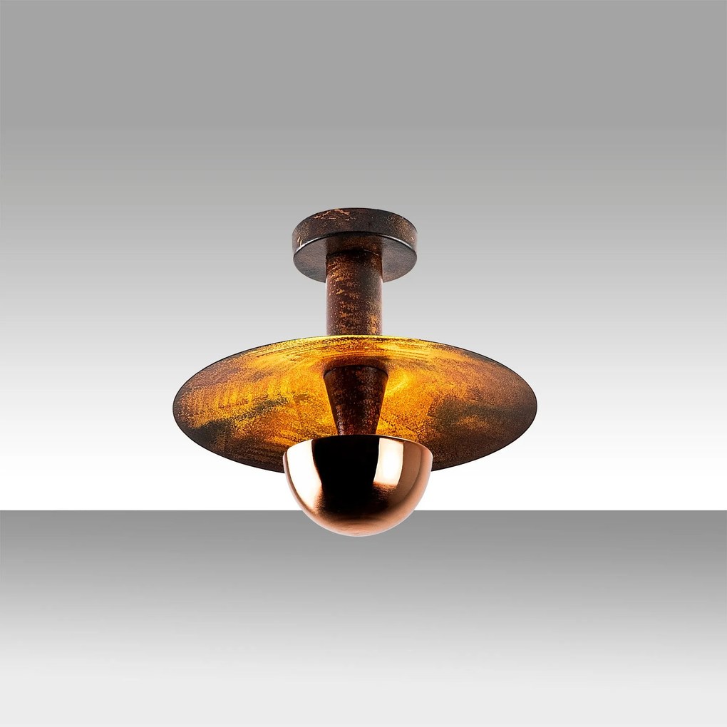 Chandelier Kurt – Cobre – Diâmetro 28 cm Altura 26 cm