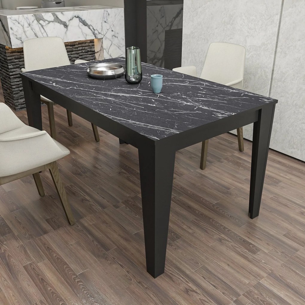 Mesa de Jantar Bud – Preto – 145x75x85 cm