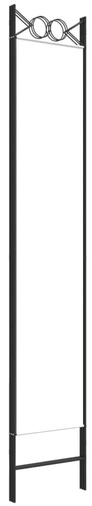 Biombo com 3 painéis 120x220 cm tecido branco