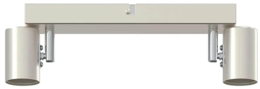 Spotlight de Teto Ajustável em Duas Direções Níquel Escovado E27