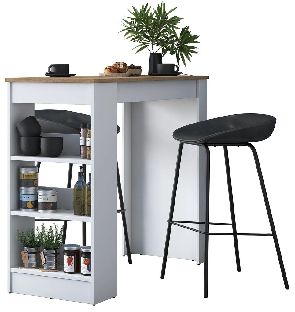Mesa de Cozinha JA103 – Nogueira – 120x100x50 cm