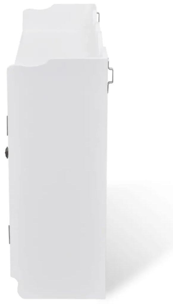 Armário de parede para exposição de livros/DVD/copos MDF branco