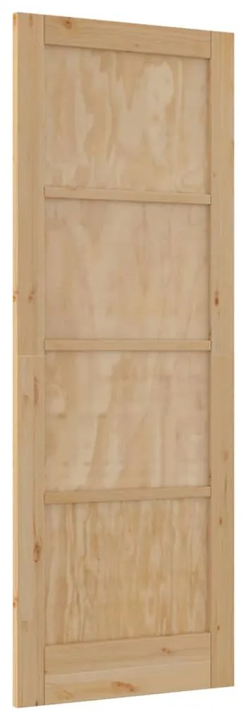 Porta Interna "ORKDAL" 78x211x4 cm de Madeira Sólida de Pinheiro