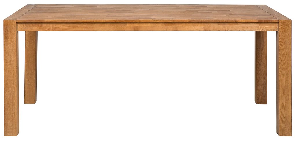 Mesa de jantar em madeira castanha clara 150 x 85 cm NATURA Beliani