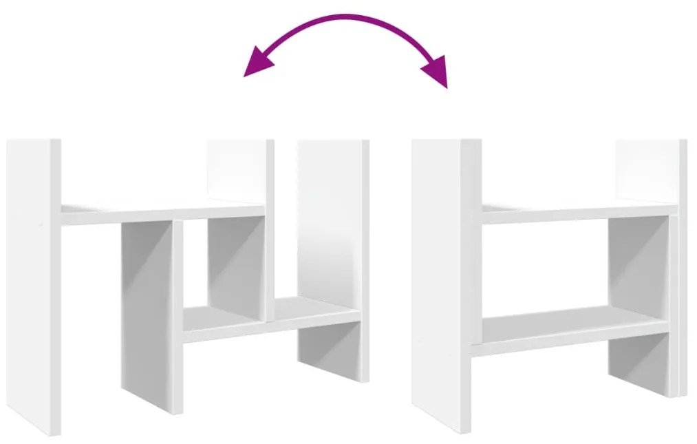 Organizador secretária 34,5x15,5x35,5 cm deriv. madeira branco