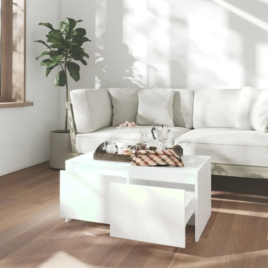 Mesa de centro 90x50x41,5 cm derivados de madeira branco