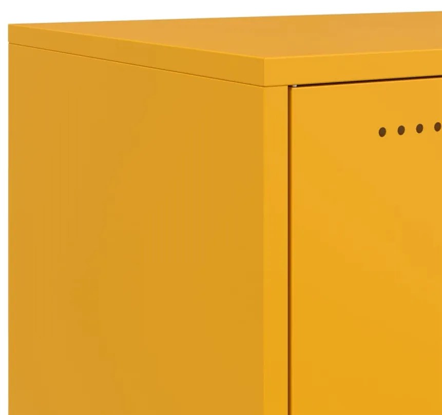 Móvel de TV 100,5x39x43,5 cm aço amarelo mostarda