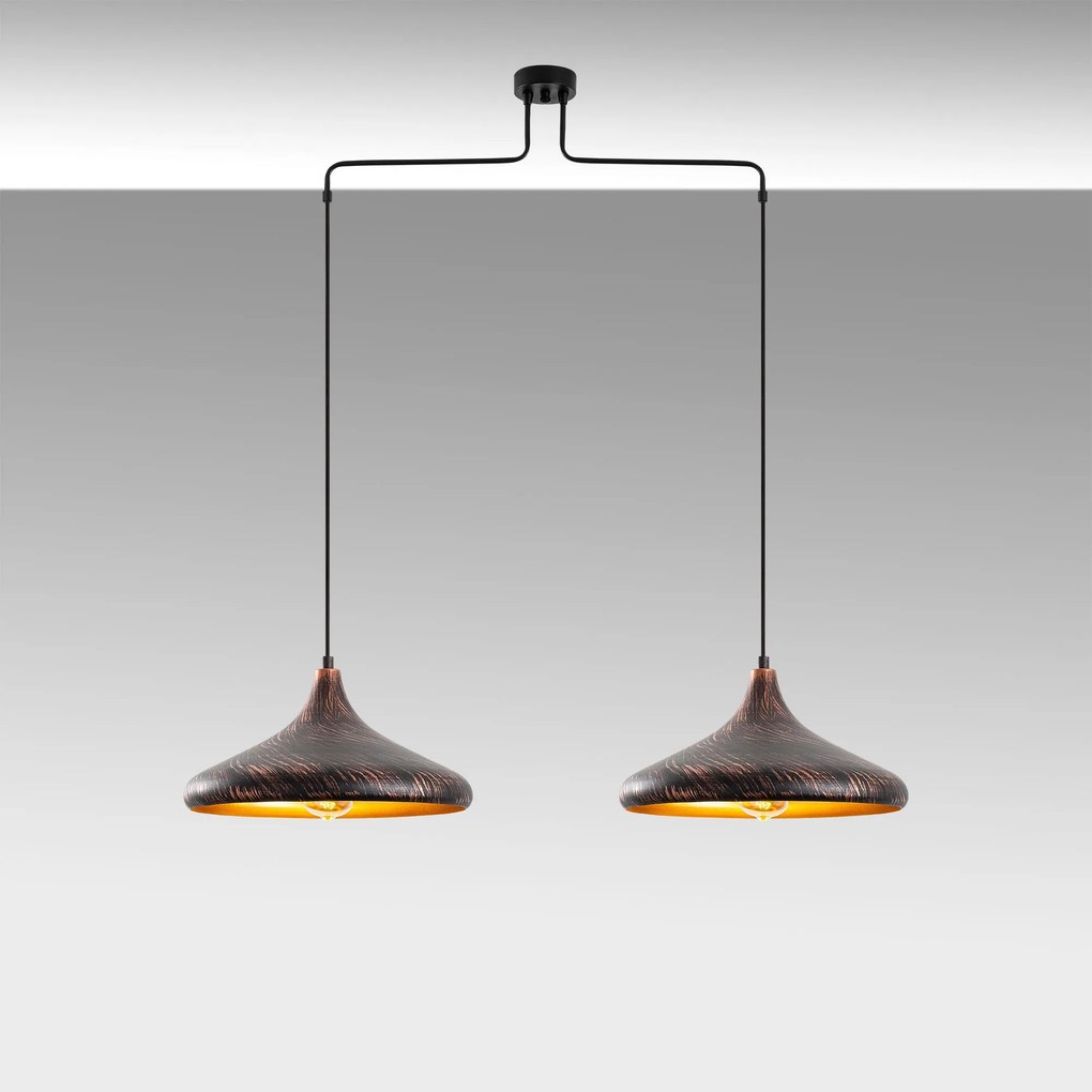 Chandelier Barek – Patina – 100 x 35 x 132 cm