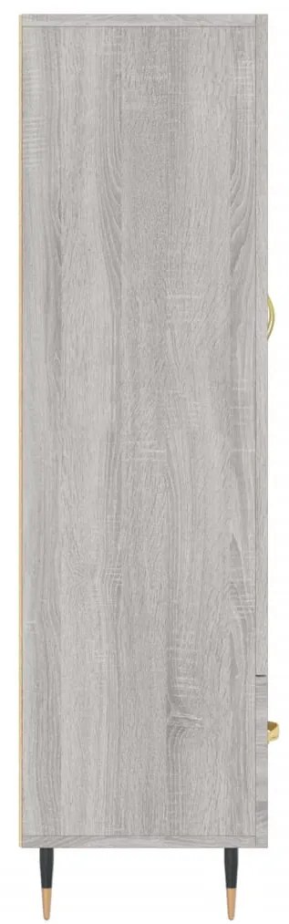 Armário alto derivados de madeira 69,5x31x115cm cinza sonoma