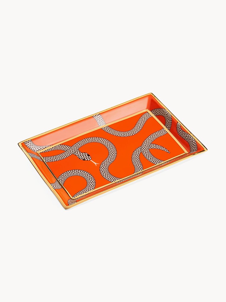 Decorative Tray Eden with Gold Accents