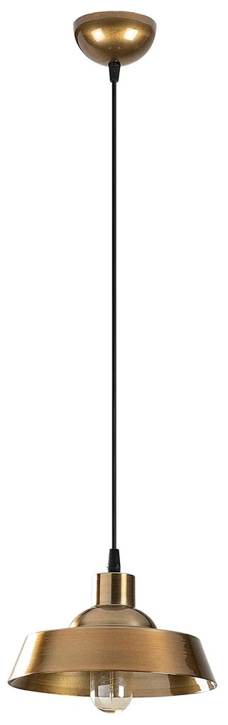 Candeeiro Suspenso Berceste – Dourado – 22 x 22 cm