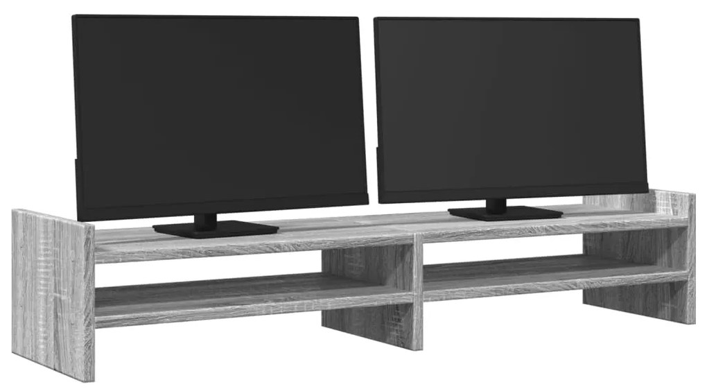 Suporte monitor 100x27x20 cm derivados madeira cinzento sonoma