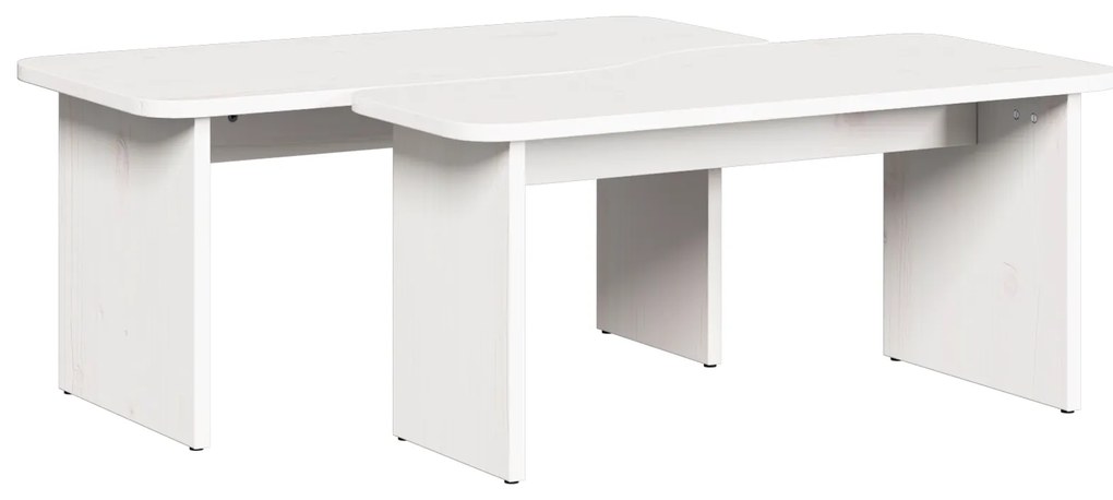 Mesa de centro 2 pcs Branco 100 x 69 x 35.5 cm