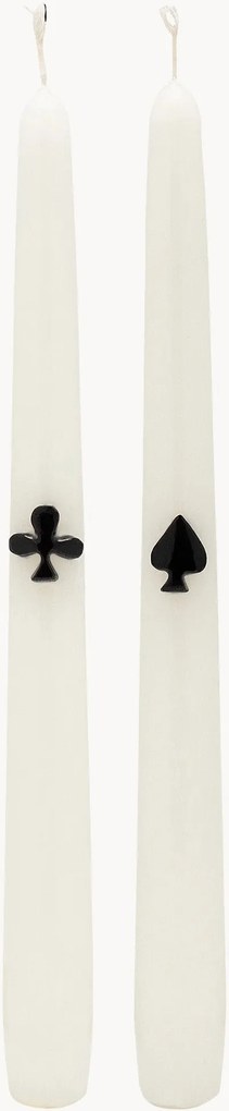 Velas de jantar Play Your Cards Right, conjunto de 2