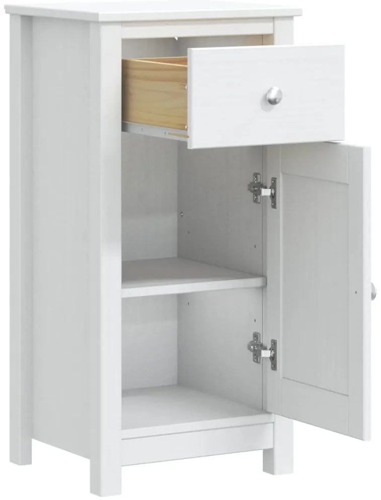 Móvel de casa de banho BERG 40x34x80 cm pinho maciço branco
