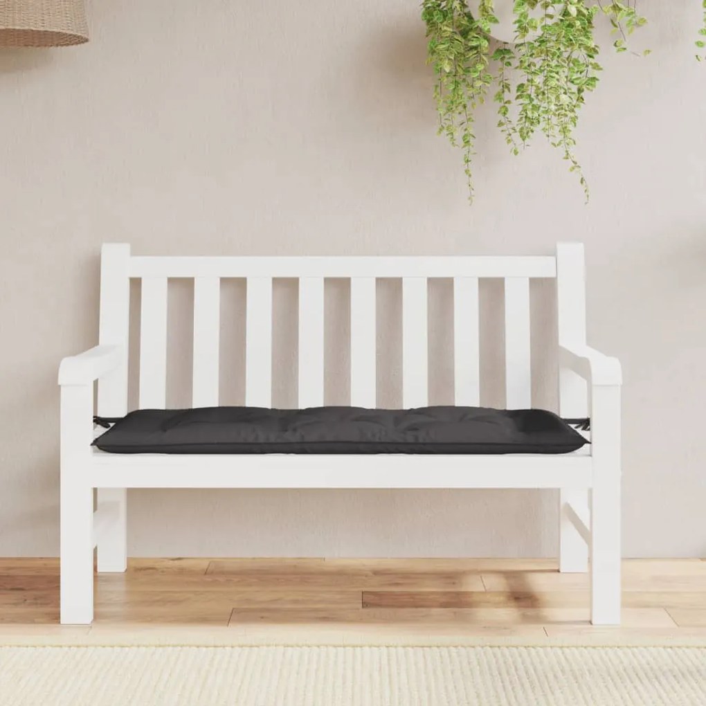 vidaXL Almofadão p/ banco de jardim 120x50x7cm tecido oxford antracite