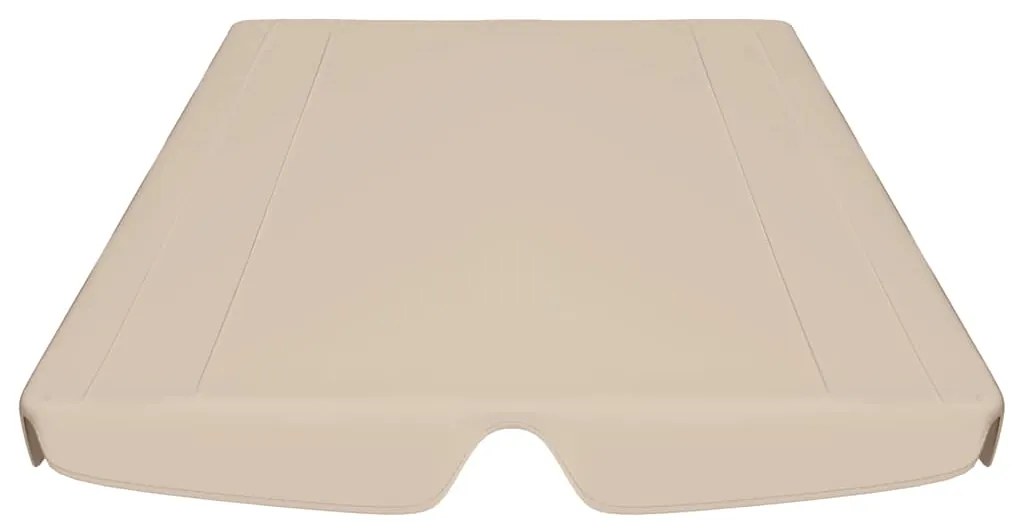 Toldo suplente p/ baloiço de jardim 150/130x105/70 cm bege