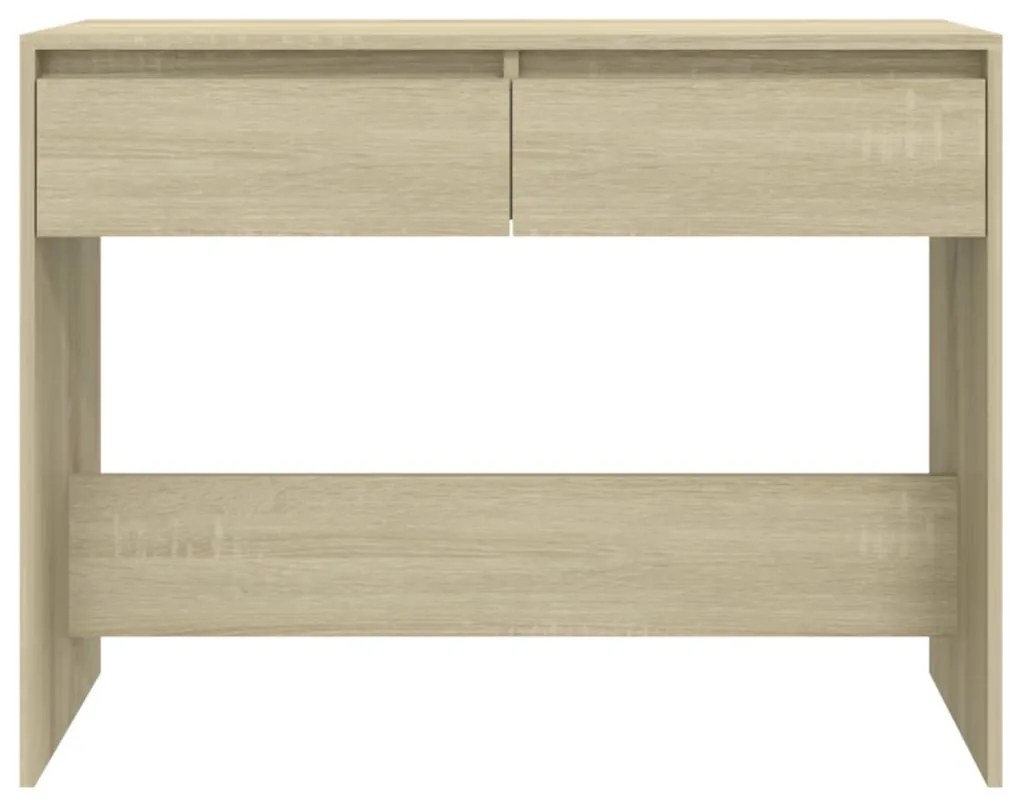 Mesa consola 100x35x76,5 cm derivados madeira carvalho sonoma