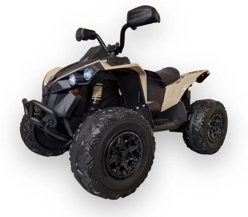 CAN-AM  ATV Quad, 12 volt, leather seat, rubber tires, music module (DK-CA002)