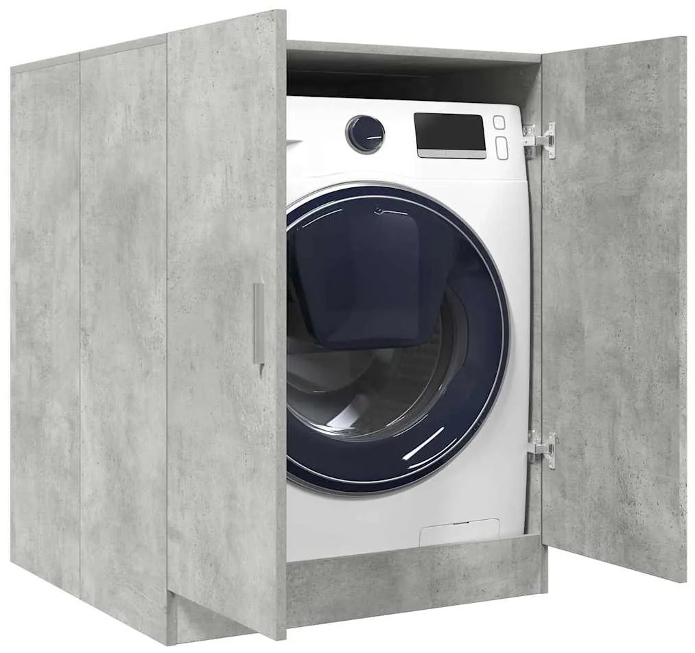 vidaXL Armário máquina lavar roupa 70,5x71,5x91,5 cm cinzento-cimento