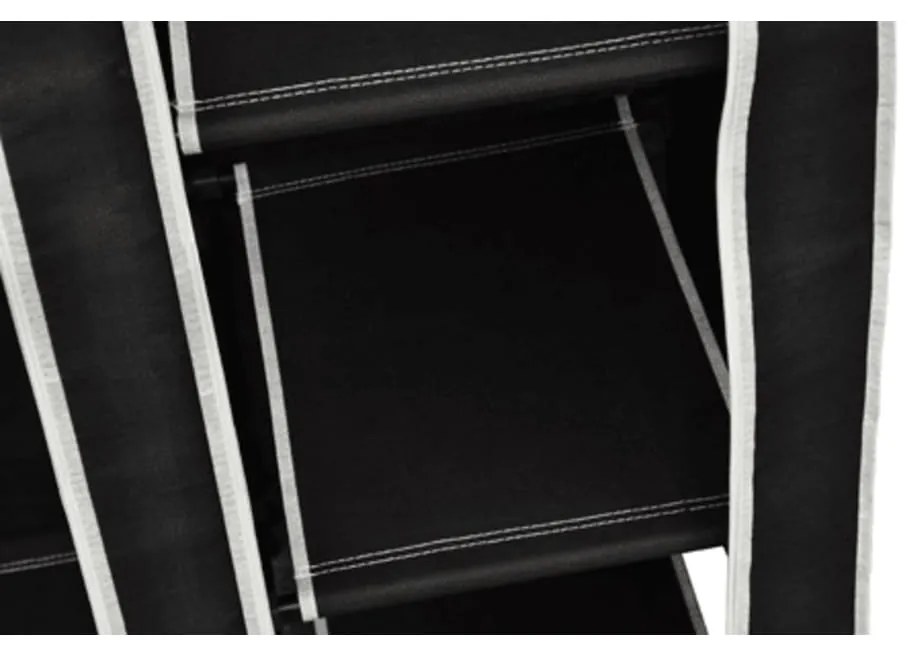 Roupeiros de tecido 2 pcs preto