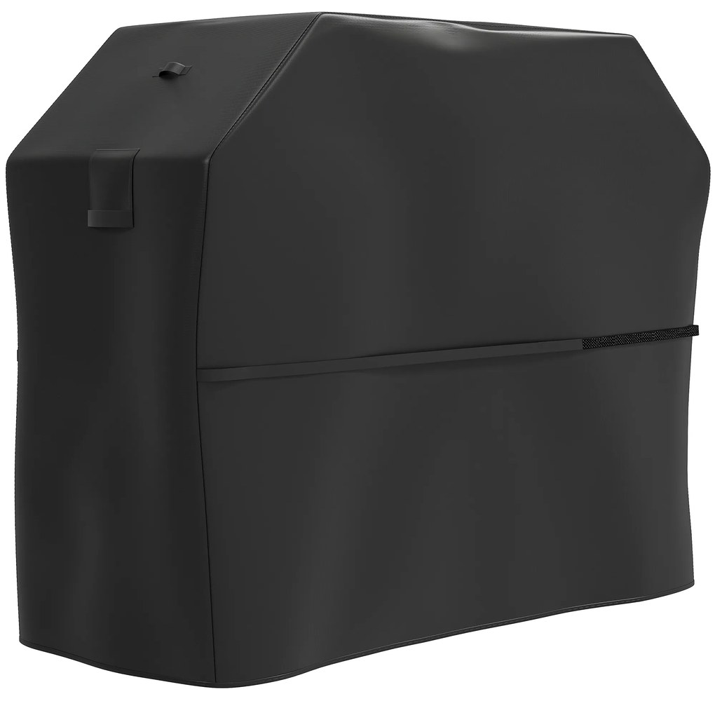 Outsunny Capa para Barbecue Impermeável em Tecido Oxford 600D AAnti-UV Capa de com Fechos de Velcro 147x61x122 cm Preto