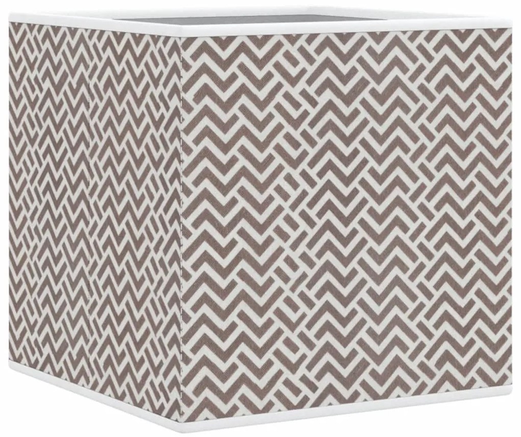 Caixas de arrumação dobráveis 4 pcs 32x32x32 cm TNT castanho