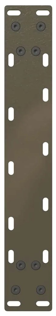 Pés para mesa de centro em formato de U, 2 peças, aço natural, 28 x (4