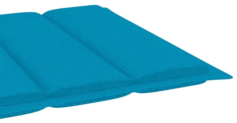 Espreguiçadeira com mesa e almofadão madeira de teca maciça