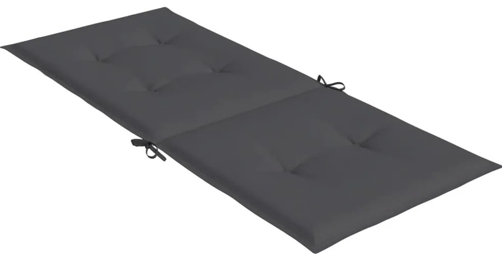 Almofadões para cadeiras altas de jardim 6 pcs tecido antracite