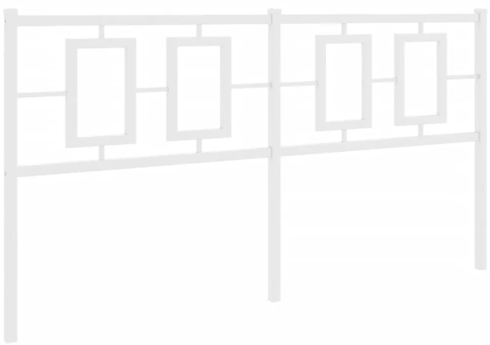 Cabeceira de cama 160 cm metal branco