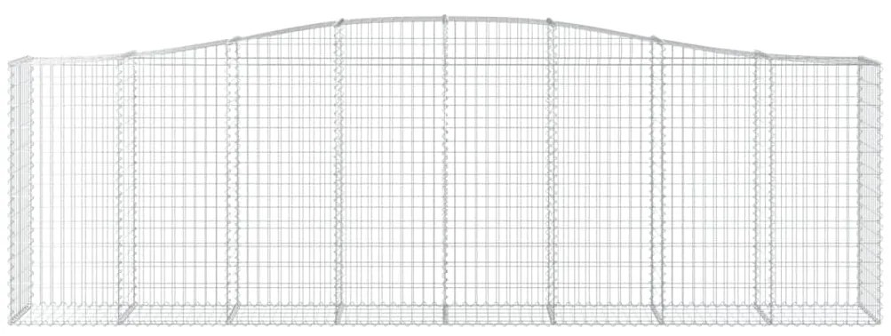 Cestos gabião arqueados 3pcs 400x50x120/140cm ferro galvanizado