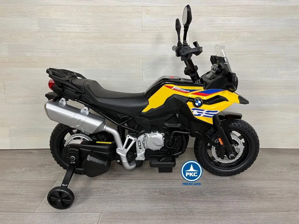 Moto criança eletrica Moto BMW F850 GS 12V Amarela