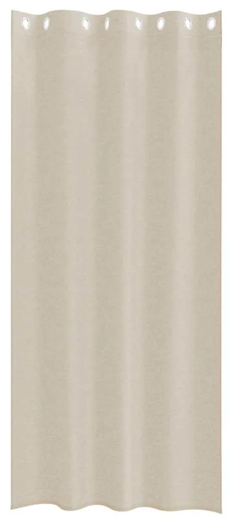Cortinas com cortinas 2 pcs Areia 140 x 260 cm Poliéster