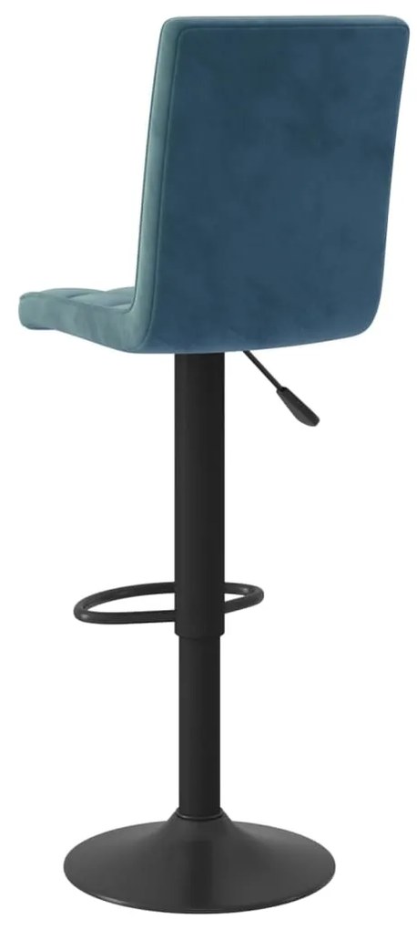 Bancos de bar 2 pcs veludo azul