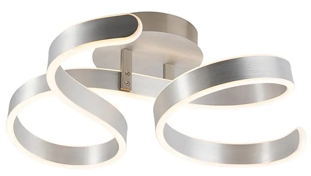 Candeeiro de tecto design aço LED regulável 3 etapas - FRANK Design
