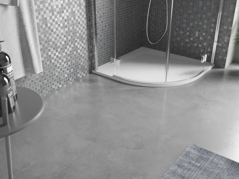 Mexen Bert base de duche semicircular SMC 80 x 80 cm, branco - 4KR108080