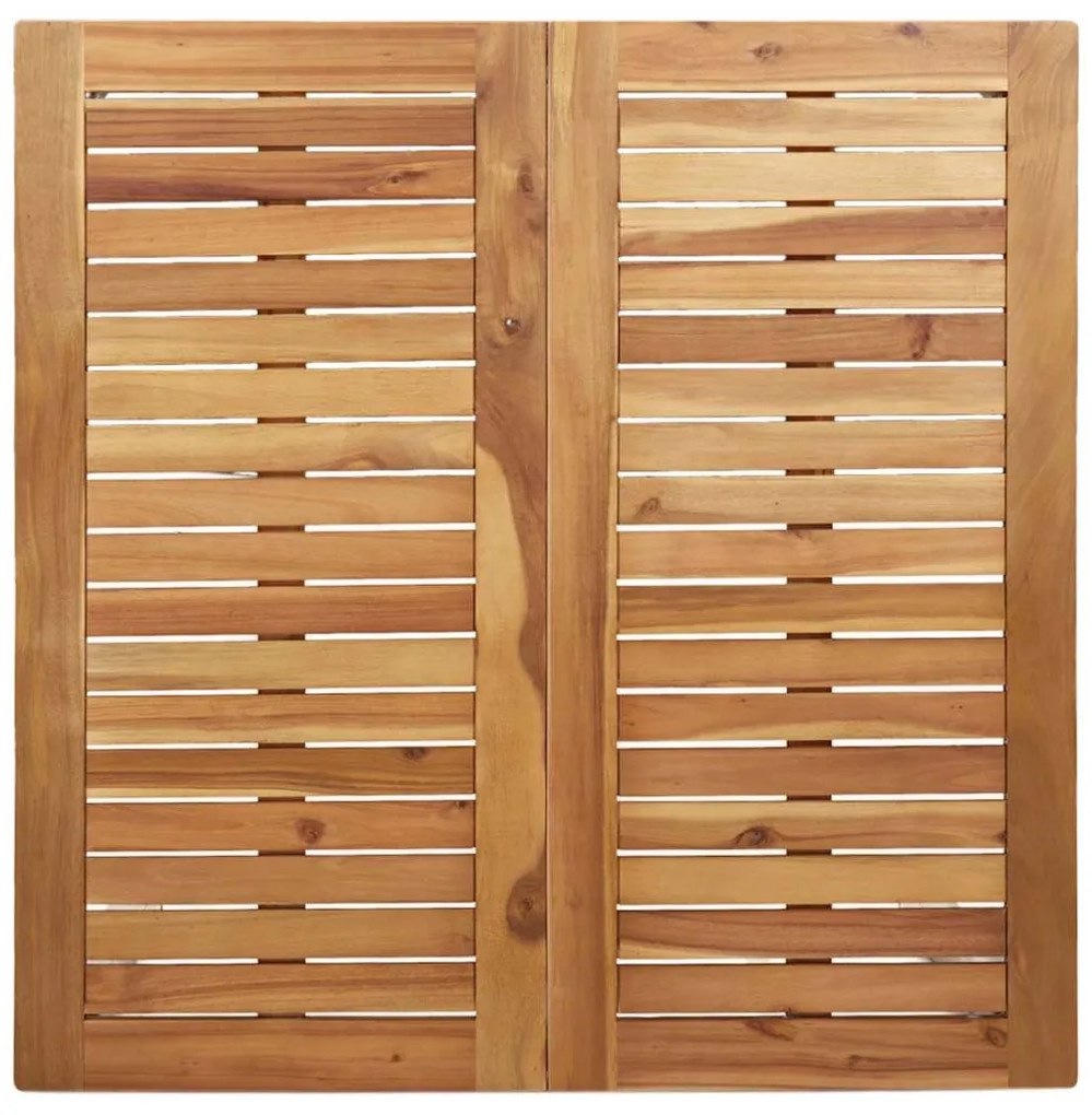Conjunto de Jantar para Jardim com 5 Peças, mesa de madeira de acácia
