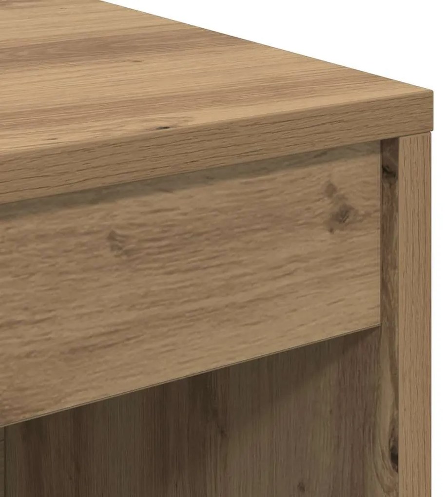 Mesa com Armazenamento Carvalho Artesanal Madeira de Engenharia