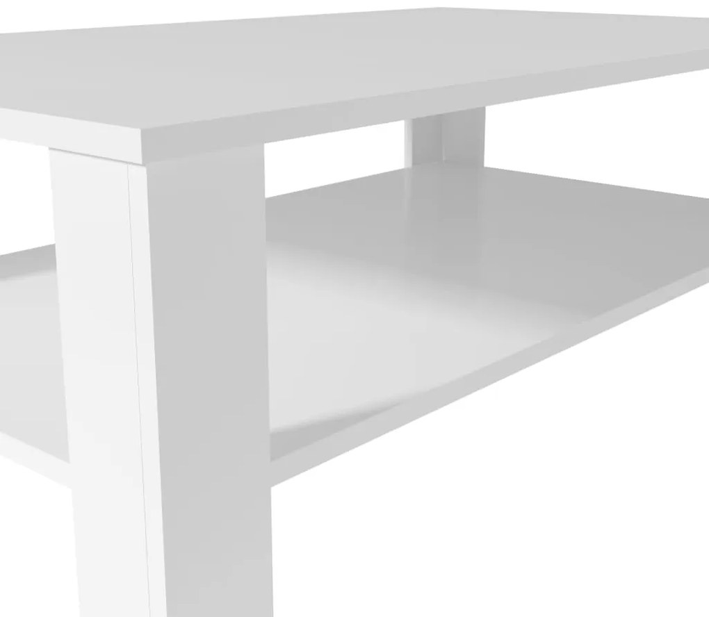 Mesa de centro em aglomerado 100x59x42 cm branco