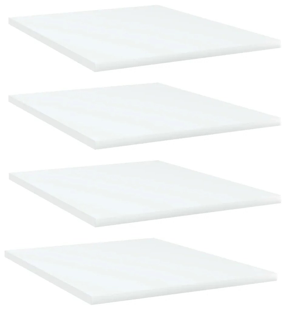 vidaXL Prateleiras para estante 4 pcs 40x50x1,5cm contraplacado branco