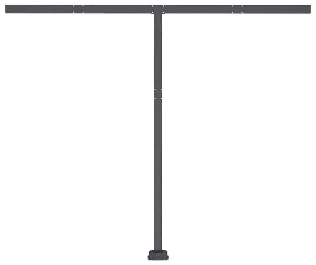 Toldo retrátil manual com LED 350x250 cm cor creme