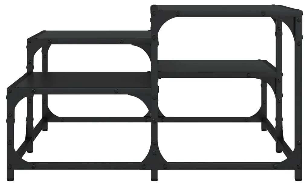 Mesa de centro 68x68x40 cm derivados de madeira preto