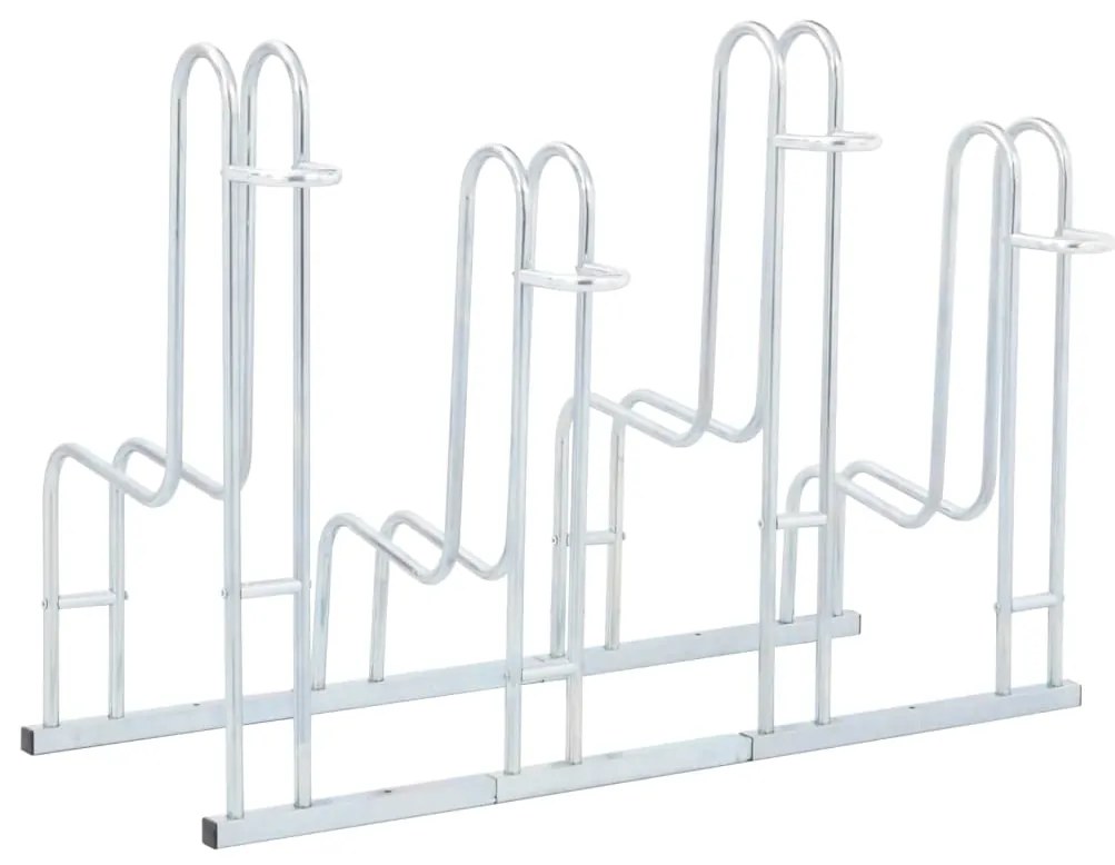 Suporte independente para 4 bicicletas aço galvanizado